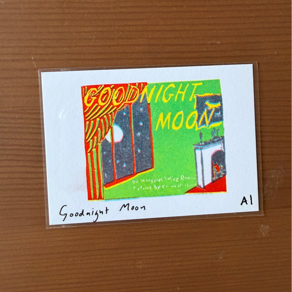 1 Goodnight Moon Book Mini Art Print from Ana Inciardi Machines Collectable